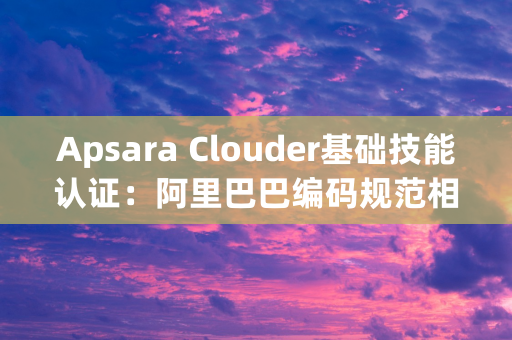 Apsara Clouder基础技能认证：阿里巴巴编码规范相关问题总结